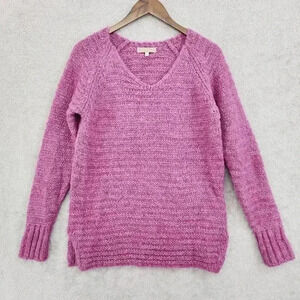 Bianca B.  Women's V-Neck Sweater Medium Acrylic Nylon Mohair Wool 12CT